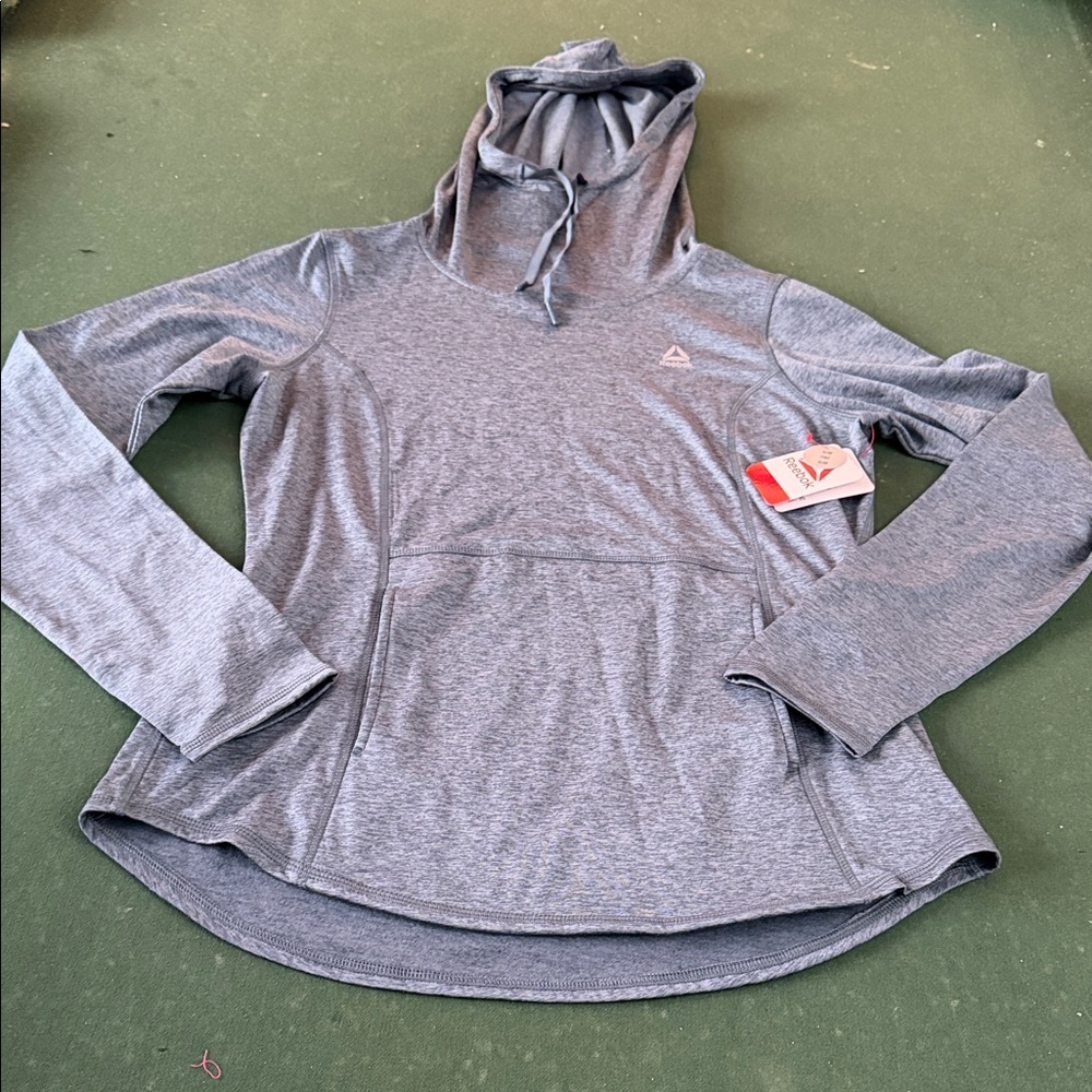 Reebok Heather Gray Women's Hoodie.  CAJA #‎ 3